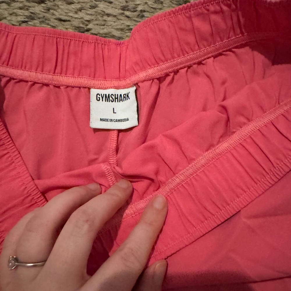 Pink Gymshark shorts - L